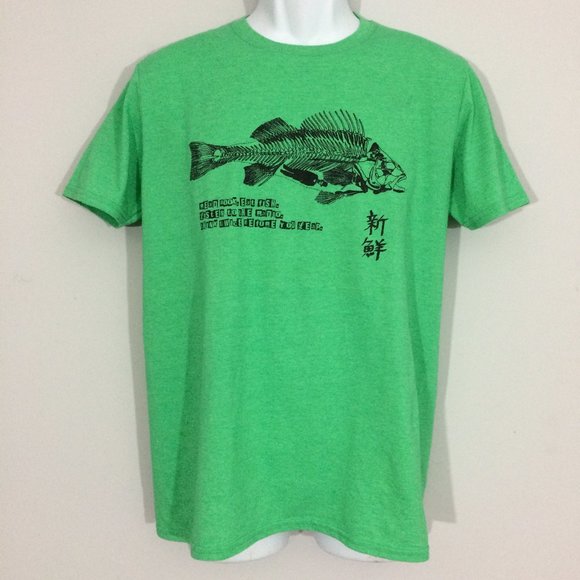 bEDO sHIRTS Other - bEDO sHIRTS Fresh Fish Screenprint Graphic T-Shirt